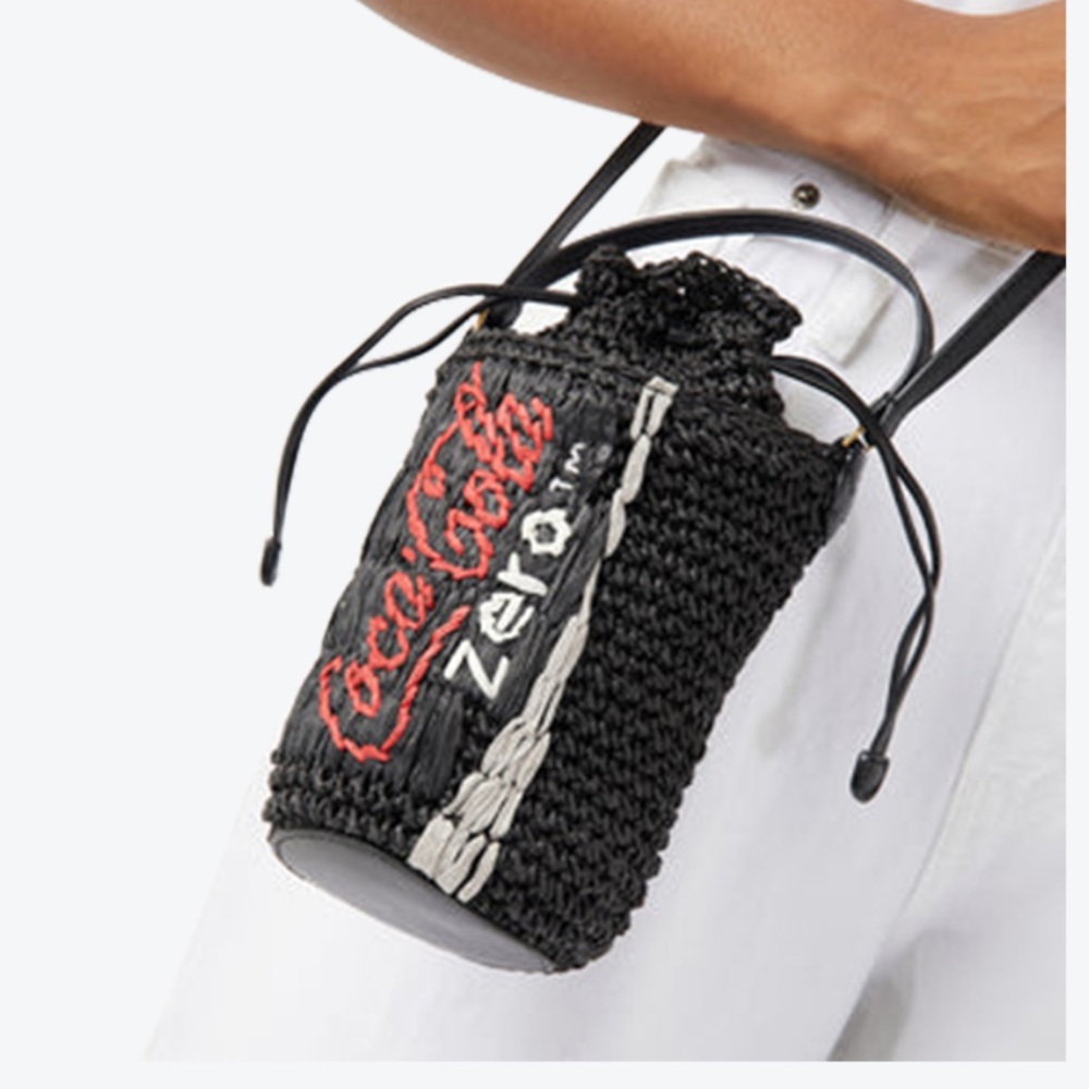 ANYA HINDMARCH COKE ZERO BLACK CROSSBODY NWOT RARE - Picture 2 of 12